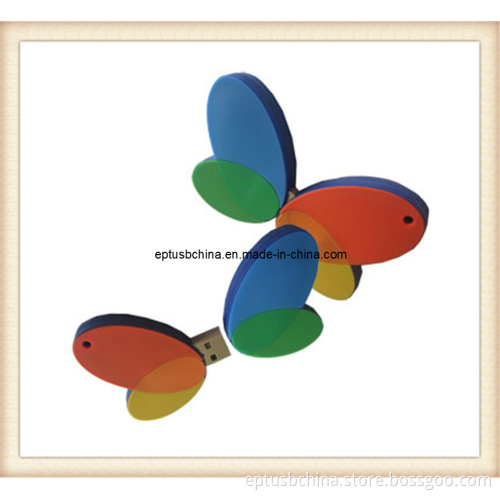PVC Butterfly Shape Pen Drive